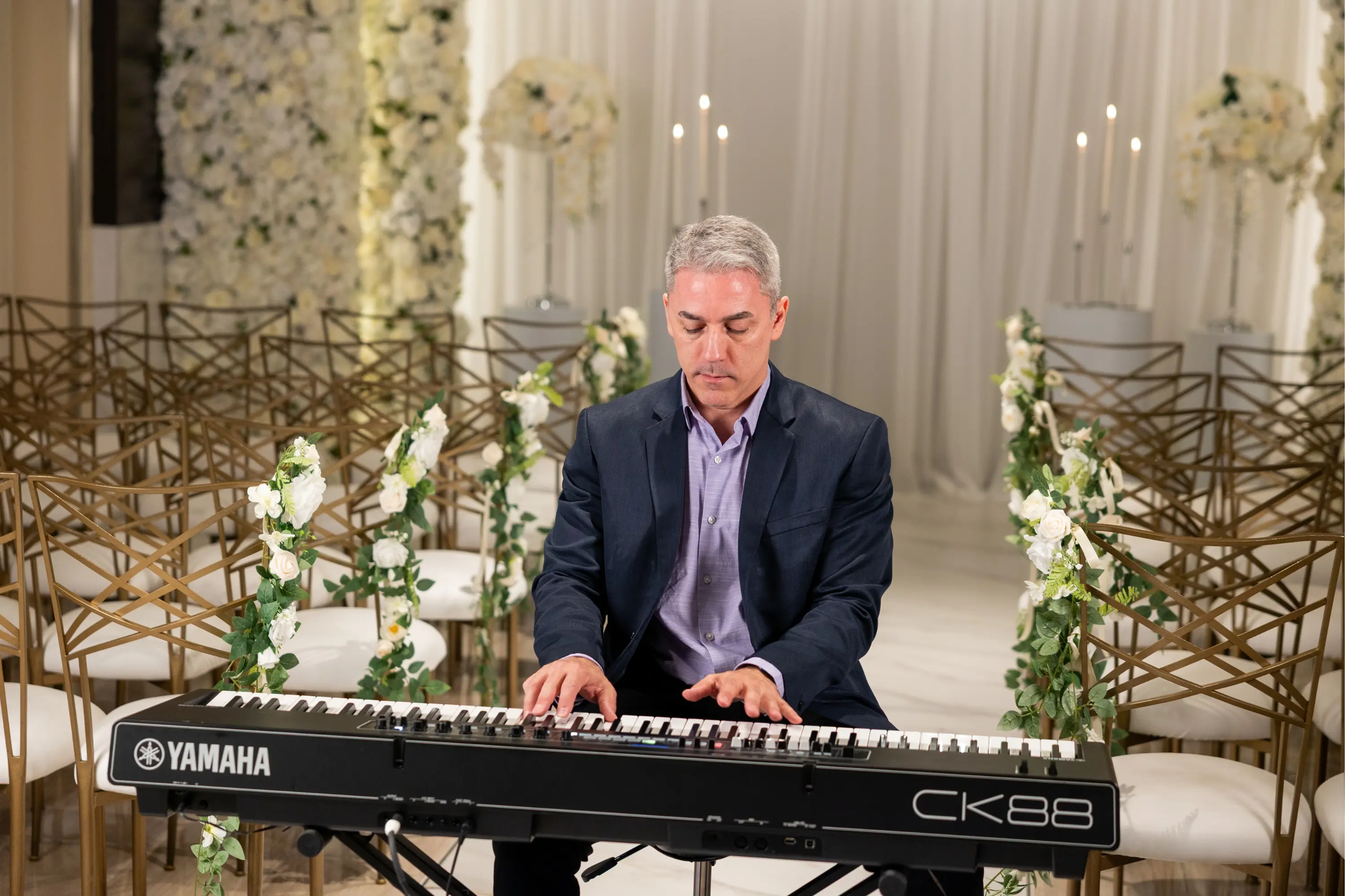 playing wedding piano music