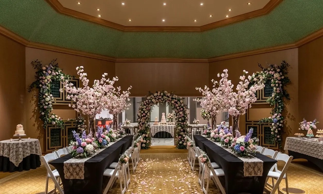 Emerald Elegance Room Wedding Reception