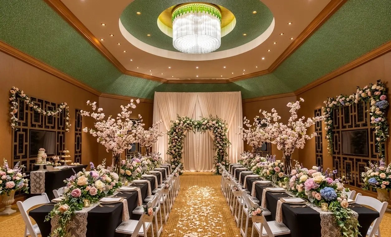 Emerald Elegance Room Wedding Reception