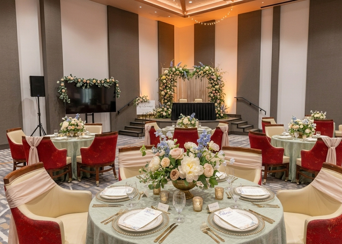 Harmony Event Space Wedding Reception Room