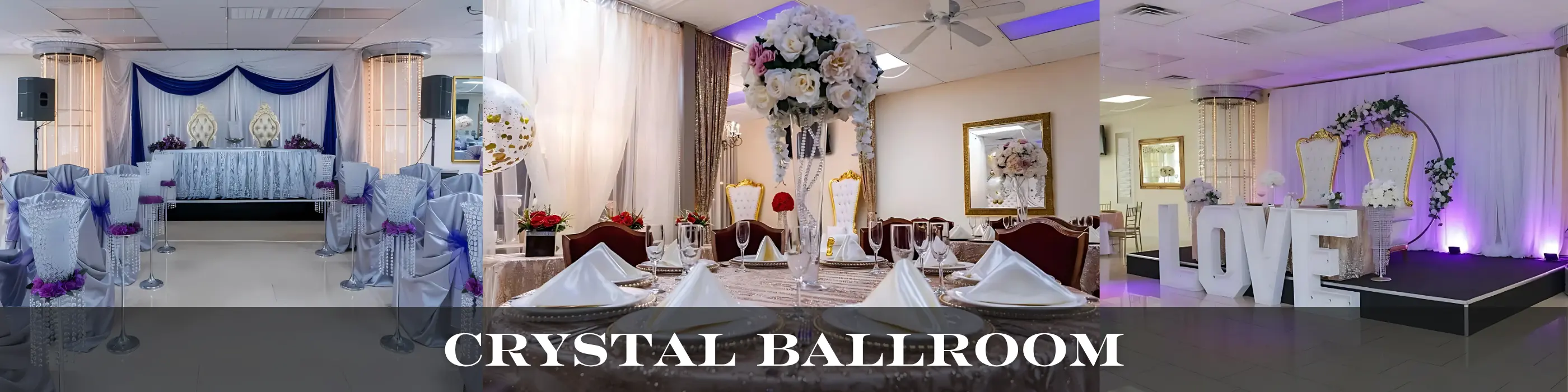 Crystal Ballroom Wedding Reception