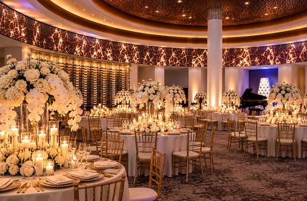 Dance floor with custom monogram at a Skyline Dinner wedding reception
