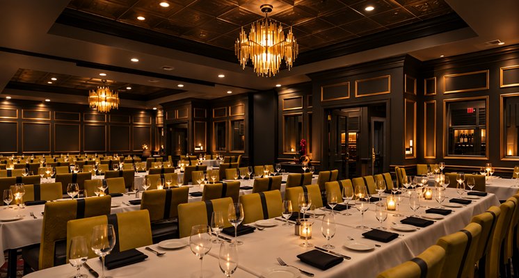 White Glove Steakhouse Wedding Reception venue with upscale dining and refined Las Vegas ambiance